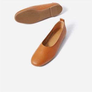 Everlane The Italian Leather Day Glove in Toasted Almond Ballet Flats Size 8 1/2